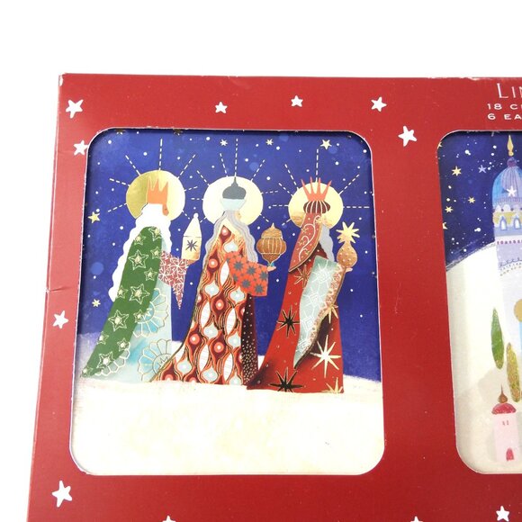 NWOT Ling Design Christmas Cards Set of 18 Religious Motif 3 Designs Bible - Picture 3 of 6